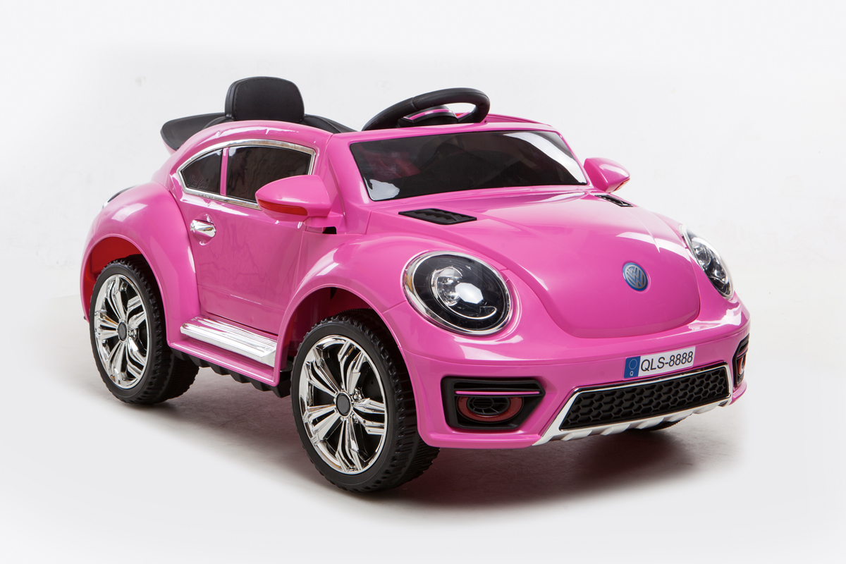 pink beetle ride on car